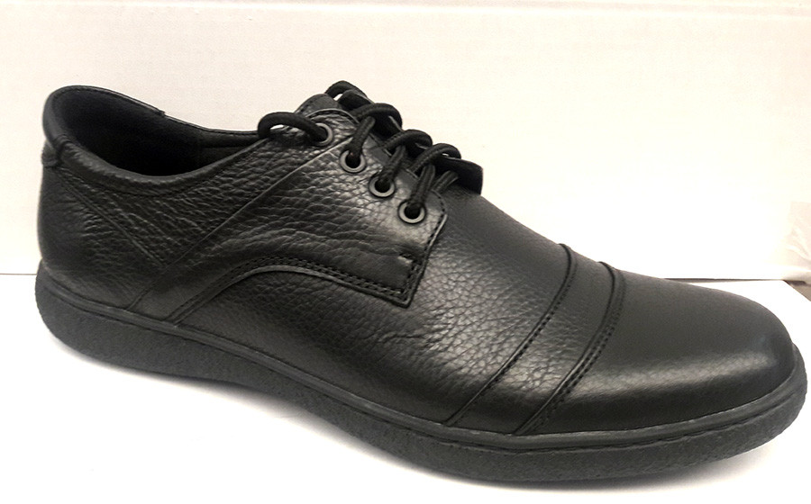 Туфлі чоловічі великих розмірів шкіряні чорні 0161УКМ