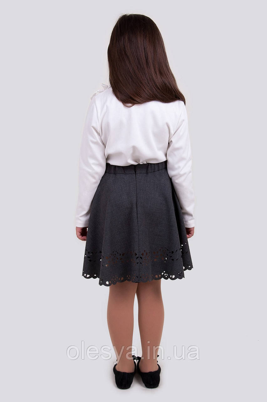 Школьная юбка для девочки Штефи Размер 158 Черный цвет - фото 3 - id-p548660793