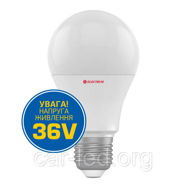 ЛАМПА СВІТЛОДІОДНА СТАНДАРТНА LS-11.LV 10W E27 4000K АЛЮМОПЛ. КОРП. 36V A-LS-0758