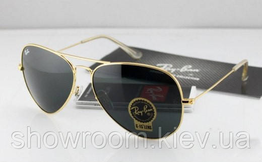 Чоловічі сонцезахисні окуляри RAY BAN aviator gold (2905)