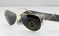 Мужские солнцезащитные очки RAY BAN aviator gold (2905)