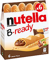 Хрустящие батончики с шоколадно-ореховым кремом Nutella B-ready Ferrero , 132 гр