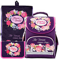 Рюкзак в комплекте 3 в 1 Flower dream KITE K17-501S-1+600-1+622-1