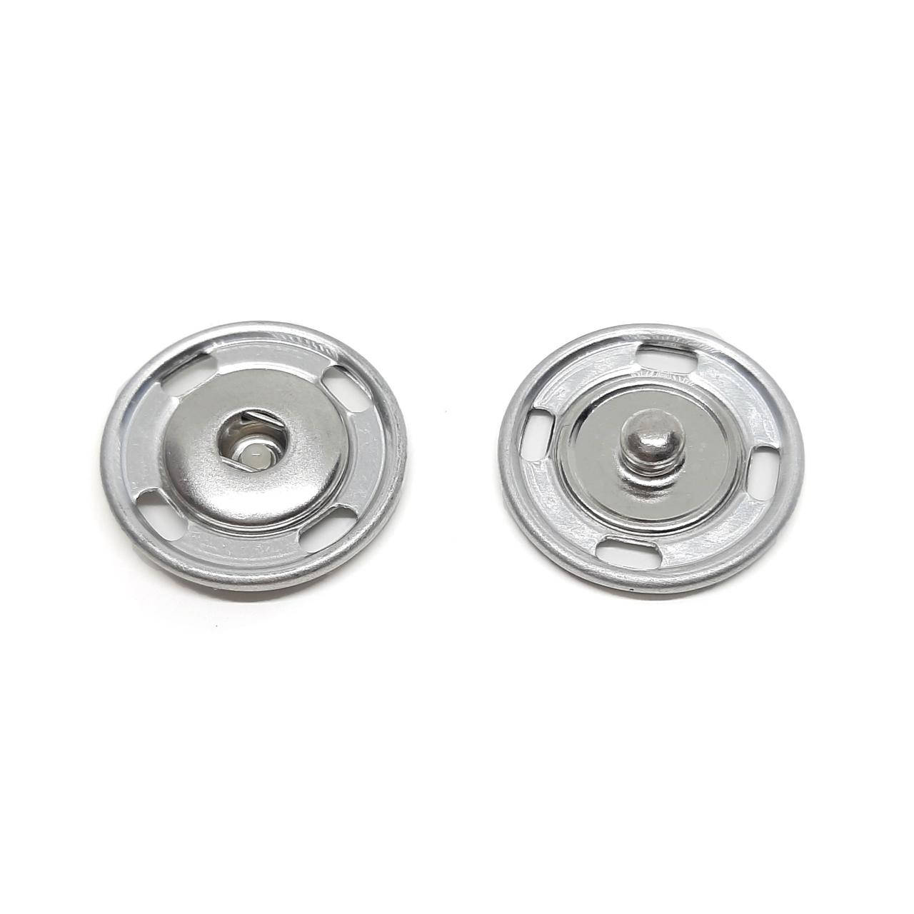 

Кнопка пришивная 50021 (25) цвет никель + никель