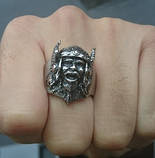 Печатка чоловіча срібна Вікінг Тор, фото 3