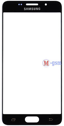 Стекло на Samsung A710F Galaxy A7 (2016), A710FD, A710M, A710Y, A7100 черное, фото 2