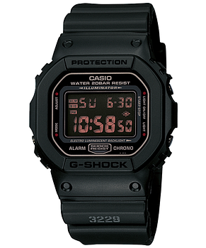 Чоловічий годинник Casio DW-5600MS-1CR black Касіо протиударні японські кварцеві