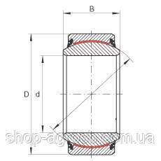 Підшипник ELGES GE20-FO-2RS GE20GS-2RS GEH20ES-2RS, фото 2