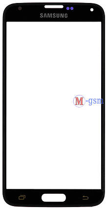 Скло G900H Galaxy S5, G900F Galaxy S5 Duos, G900T чорне, фото 2