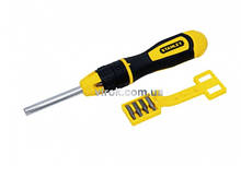 ВИКРУТКА STANLEY "MULTIBIT" , РЕВЕРСИВНА З 10ШТ. ВИКРУТКОВИХ НАСАДОК (БІТА)