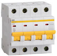 IEK Автоматичний вимикач ВА47-60 4P 50А 6 кА х-ка C (MVA41-4-050-C)