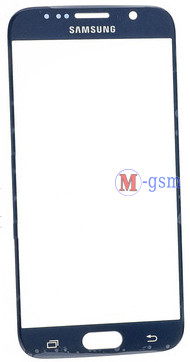 Корпусне скло Samsung G920F Galaxy S6 синє