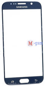 Корпусне скло Samsung G920F Galaxy S6 синє