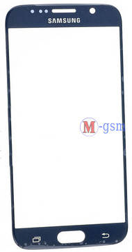 Корпусне скло Samsung G920F Galaxy S6 синє, фото 1