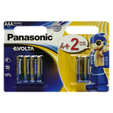 Елемент живлення Батарейки "PANASONIC" Evolta AAА LR03 BLI (4+2) Alkaline (мізинець) (6 шт/уп), фото 2