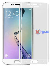 Корпусне скло Samsung G925F Galaxy S6 Edge біле