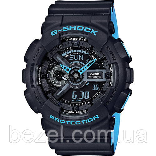 Чоловічий годинник Casio G-Shock GA-110LN-1AER Касіо протиударні японські кварцові