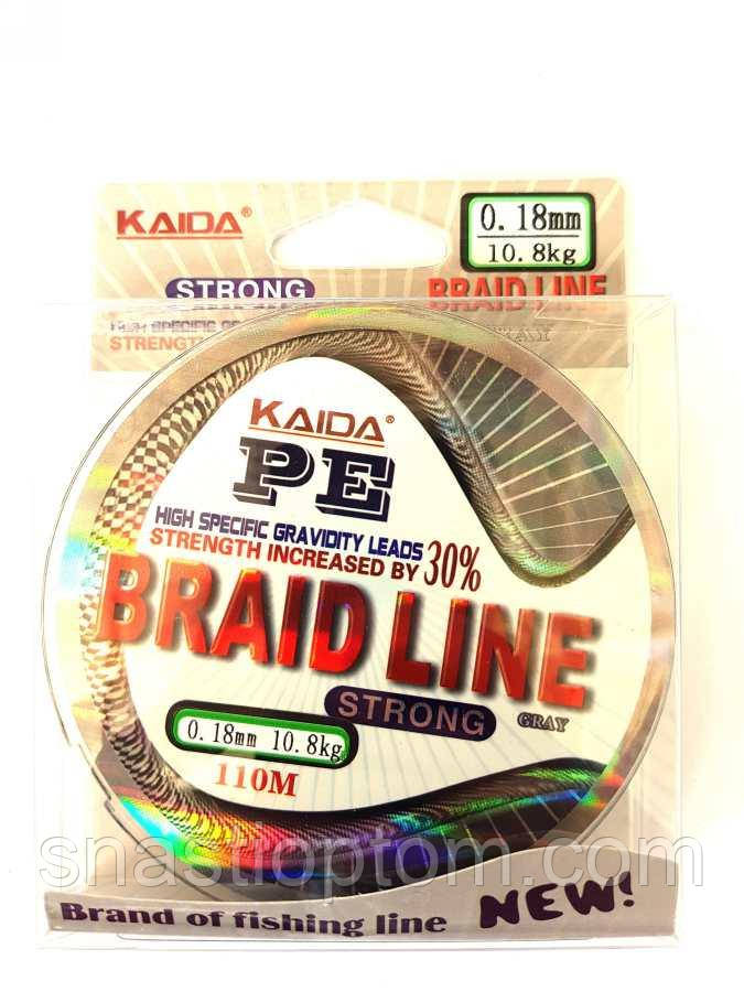Шнур Kaida Braid Line перетин 0,18, 100м