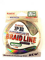 Шнур Kaida Braid Line сечение 0,18, 100м