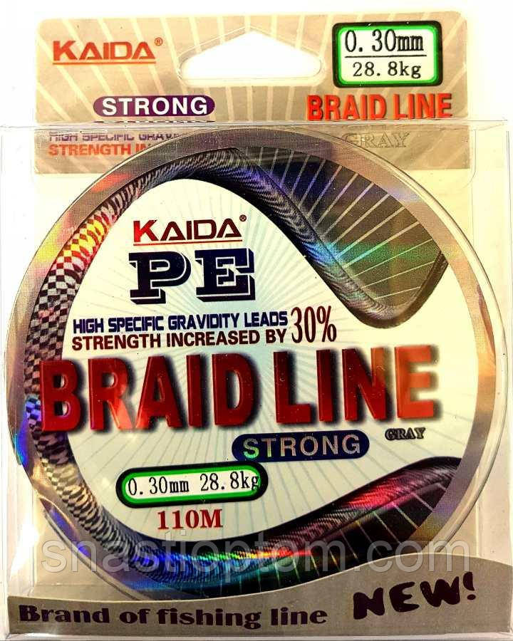 Шнур плетений Кайда Braid Line перетин 0,30, 100м