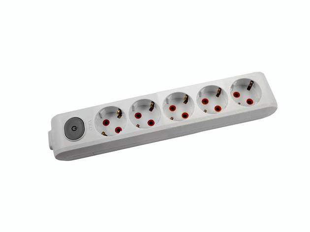 Колодка VIKO Multi Let 5 гнізд із заземленням та вимикачем 90118500-UA1, фото 1