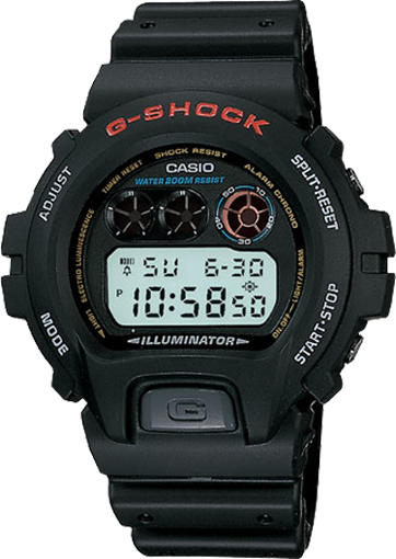 Мужские часы Casio G-Shock DW6900-1V DW-6900 Касио противоударные японские  кварцевые