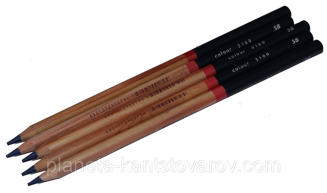 Олівець круглий Marco аквар. ( 58 ) Prussian Blue / кедр, Fine Art aqua