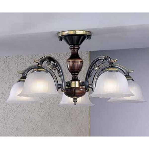 Стельовий світильник RECCAGNI ANGELO PL 2700/5 бронза/білий