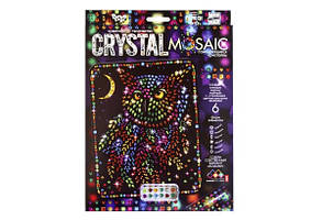 Набір для творчості Мозаїка з кристалів Crystal Mosaic 06 Сова Danko Toys