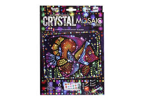 Набір для творчості Мозаїка з кристалів Cristal Mosaic 09 Рибка Danko Toys