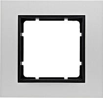 Рамка 1 - пост. алюміній/антрацит Berker B. 7