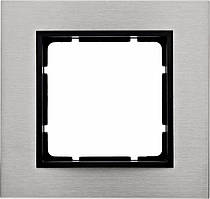 Рамка 1 - пост. нержавіюча сталь/антрацит Berker B. 7