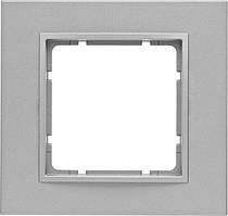 Рамка 1 - пост. пластик алюміній Berker B. 7