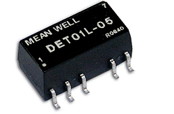 DET01L-15 Блок живлення Mean Well 1 Вт, вхід 5VDC, 280 mA, вихід +/-15VDC,+/-33mA (DC-DC перетворювач)