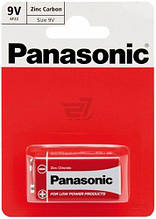 ТМ "PANASONIC" Елемент живлення Батарейки RED 6F22 BLI (1 шт/уп) Zink Carbon (крона)