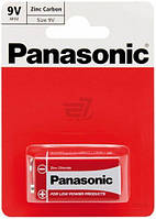 ТМ "PANASONIC" Елемент живлення Батарейки RED 6F22 BLI (1 шт/уп) Zink Carbon (крона)