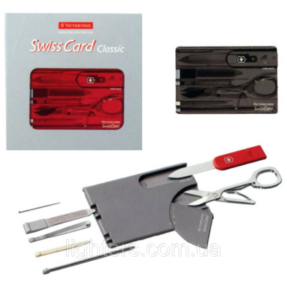 Швейцарська карта Victorinox SwissCard Classic 0.7133.T3 10 функцій