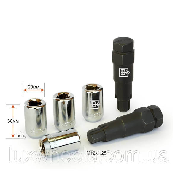 Комплект гайок секр. M12X1,25