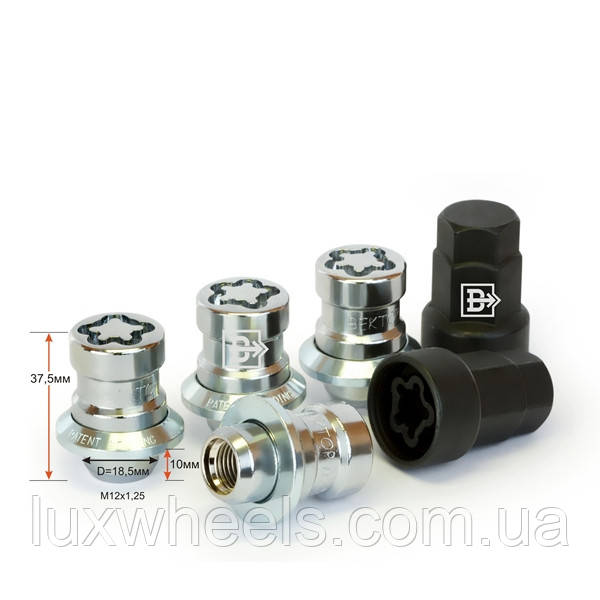Комплект гайок секр. M12X1,25