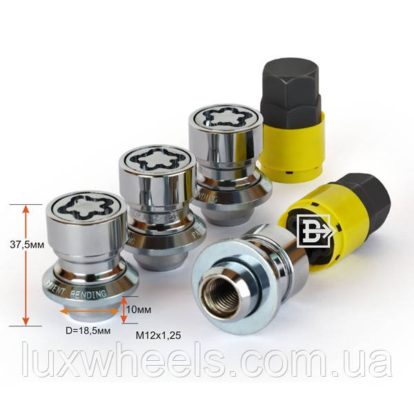 Комплект гайок секр. M12X1,25