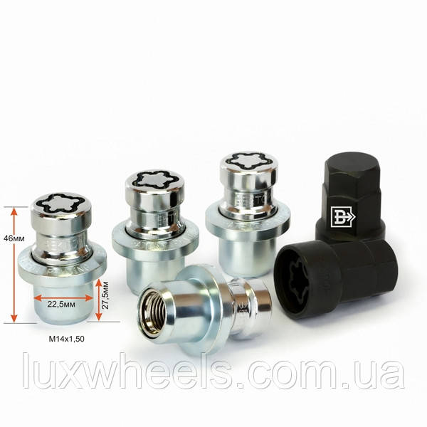 Комплект гайок секр. M14X1,50, фото 1