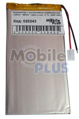Акумулятор з контролером універсальний 125mm * 65mm * 4mm (Li-ion, 3.7 V, 3200 mAh), фото 1