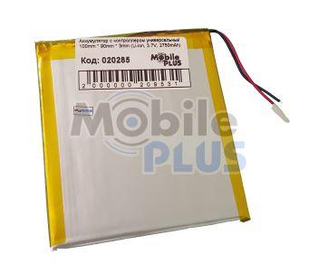 Акумулятор з контролером універсальний 100mm * 90mm * 3mm (Li-ion, 3.7 V, 2750mAh), фото 1