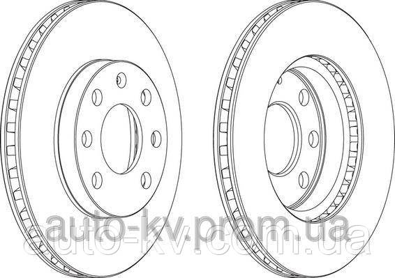 Гальмівний диск передній Ferodo  DDF151 на Opel