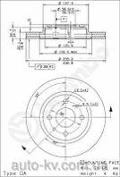 Тормозной диск Brembo 09.8894.14 на LADA (ВАЗ 2110-2112)