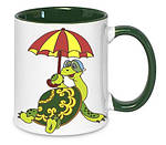 Чашка с Вашим дизайном MUG2T-I, цветная внутри и ручка, фото 5