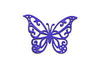 Бабочки 6см синие,12шт