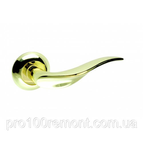 Ручка дверна на розетці NEW KEDR R10.039-AL-PB