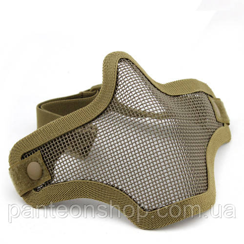 Маска-сітка на нижню частину обличчя V1 Tan (для Airsoft, Страйкбол)