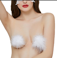 Наклейки на соски з пір'ям Gorian. Карнавальні наклейки на груди